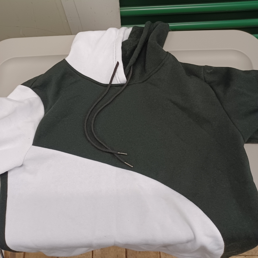 Black and white hoodie